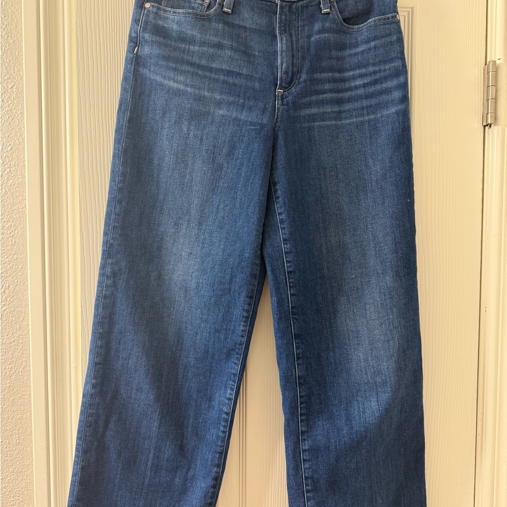 PAIGE Nellie Wide Leg Crop Jeans